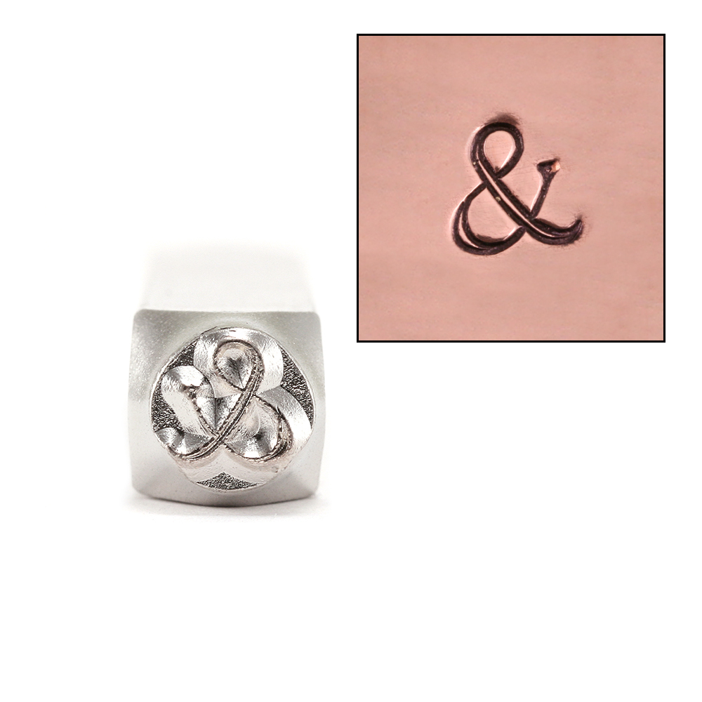 Metal Stamping Tools ImpressArt Fancy Ampersand Metal Design Stamp 6mm